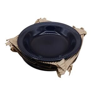 (4) Lenox Profile Navy Pasta Bowls 9 Inch Diameter Set Of 4 Dinner 892286 NIB